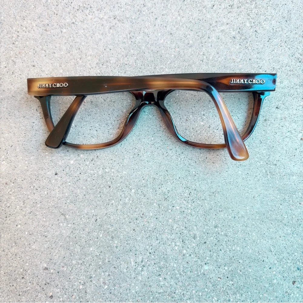Jimmy Choo Tortoiseshell Women Cat Eye Eyeglass Frames JC145 PUU 140 Frames Only